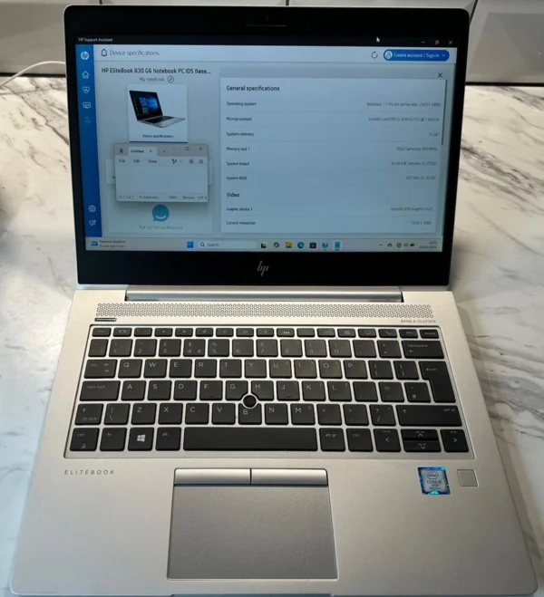HP EliteBook 830 G6 | i5 | 16GB RAM | 256GB SSD | Windows 11 Pro | Touchscreen